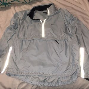 Blue Nike Reflective Windbreaker Jacket